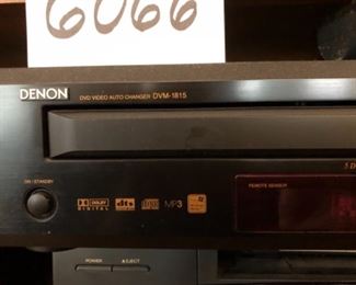 Lot 6066. $70.00 Denon Model DVM-1815, Mfr. 10/04 DVD Video Auto Changer; 5 DVDs