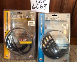Lot 6068. $25.00 Monster Cable Interlink 300MKII and Monster Video 2 New In Package