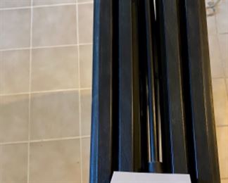 Lot 6078. $250.00. Set of 4 vintage tray tables from 1950's . Each tray has a different lacquered fruit design. Painted all black except the tray. By Artex Tables. c.
1950s MCM. Ok, gang - these are about the coolest TV tables we've ever seen - besides being works of art, they are clever anytime you need an extra table - use for puzzles, eating away from your table, helping organize your work from home mess, and more. Form & function, my mantra these days!