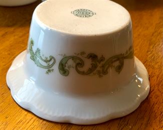 Lot 6087. $40.00. Six Limoges Custard Cups 3-3/4" Diameter, 1.5" tall Made in Austria