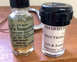 Lot 6094. $150.00. Vintage Bausch & Lomb Optical Co, Rochester, NY Microscope, in hand-crafted wood carry box. XD8493, 16033-433 Microscope 13"t x 7"w x 8" deep