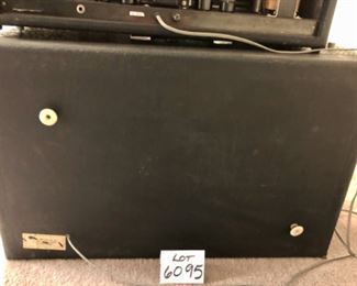 Lot 6095. $800.00 1967 Supro-Taurus Model S6625, Tube Bass Amp Head and Cabinet. This is the Supro version of the Gretsch Super Bass #6157. It has a blue face panel with large knobs. Valco - 2 piece amp (32" x. 20" x 11") and amp control box using tube technology - 26.5 x 9.5 x 8"t amp control box, 117 60CY. 2.0 Amps.