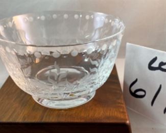 Lot 6111 $150.00. William Yeoward 4.5" x 2.75 H Signed Fern Pattern Candy Dish Retails at Scully and Scully for $325.00