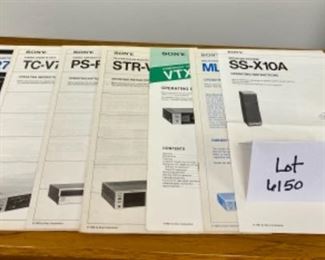 Lot 6150. $500.00. Complete Vintage Sony Component System. Sony Turn Table PS-FL1. Sony Betamax BL2710. TV Tuner VTX-1000R. TV Sound Adapter MLV100. Sony Stereo Receiver STR-VX750. Sony Stereo Cassette Deck TC-V7. Sony SS-X10A Speaker. and remote controls. (We do have the Sony Trinitron TV as well!)