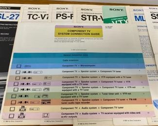 Lot 6150. $500.00. Complete Vintage Sony Component System. Sony Turn Table PS-FL1. Sony Betamax BL2710. TV Tuner VTX-1000R. TV Sound Adapter MLV100. Sony Stereo Receiver STR-VX750. Sony Stereo Cassette Deck TC-V7. Sony SS-X10A Speaker. and remote controls. (We do have the Sony Trinitron TV as well!)