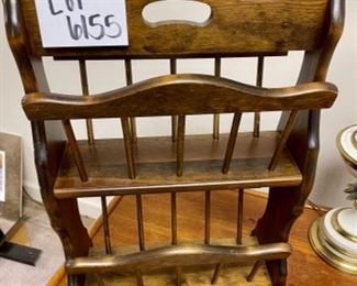 Lot 6155. $50.00. Two Tiered Magazine Rack in Farmhouse Style
