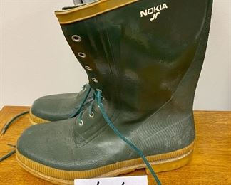 Lot 6180. $40.00. Size 46 EUR Nokia Waterproof Insulated Boots in Hunter Green, Made in Poland, Super Nice. U.S, Equivalent size - size 12.