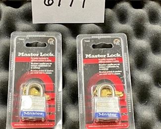 Lot 6179 $125.00. Chrome Metal (Stoneguard) Double Rifle Case with 2 New Locks in Package. 38" L x 5" D x 14.5" H