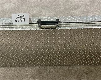 Lot 6179 $125.00. Chrome Metal (Stoneguard) Double Rifle Case with 2 New Locks in Package. 38" L x 5" D x 14.5" H