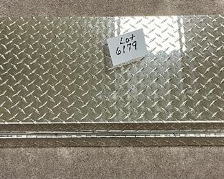 Lot 6179 $125.00. Chrome Metal (Stoneguard) Double Rifle Case with 2 New Locks in Package. 38" L x 5" D x 14.5" H