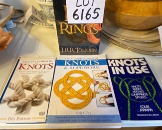 Lot 6165. $30.00. Some Good Reading. 3 Volume Trilogy, New and Sealed box. "Lord of the Rings", The Handbook of Knots by Des Pawson, "Knots in Use" by Colin Jerman, the Complete Book of Knots and Rope work by Eric Fry. Everything you will ever need to know about knots and how to tie them!!