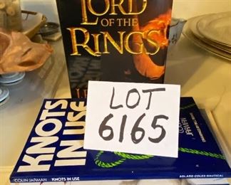 Lot 6165. $30.00. Some Good Reading. 3 Volume Trilogy, New and Sealed box. "Lord of the Rings", The Handbook of Knots by Des Pawson, "Knots in Use" by Colin Jerman, the Complete Book of Knots and Rope work by Eric Fry. Everything you will ever need to know about knots and how to tie them!!