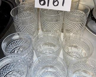 Lot 6161 $32.00. Six Tumblers or tall Cocktail Glasses and 10 Rocks or hi-ball glasses - Build your bar now; around the corner you'll be partying like it's 2019!