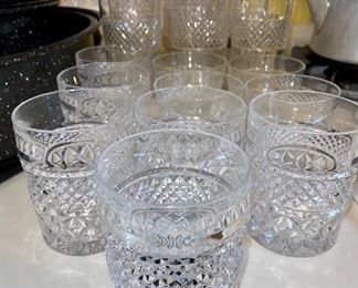 Lot 6161 $32.00. Six Tumblers or tall Cocktail Glasses and 10 Rocks or hi-ball glasses - Build your bar now; around the corner you'll be partying like it's 2019!