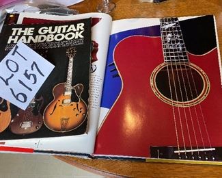 Lot 6157. $24.00 "The Guitar Book" by Ralph Denyer, and Ferrington "Guitars" Extremely Cool Guitar book, and Dean Markley Electric Guitar Strings 2nd, rth and 5th.