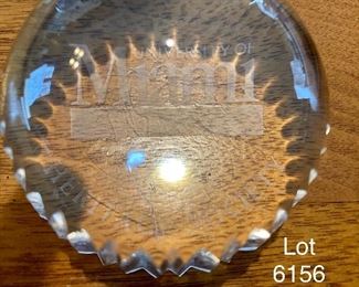 Lot 6156. $75.00. Lot of Random but cool items: 1.Univ. of Miami Heritage Society Paperweight, 2, The Great Seal of State of Montana Pewter Gelt Buckle c.1986, 3, Three little resin figurines, 4. 3 tie pins - one tiger eye, one genuine mother of pearl and one onyx or similar, 5, Tie clip by Hickock, 6.One Replica of Gold Bar (heavy), 7. Good Conduct Medal from WW2, c. 1944 in Box, 8. Pewter Belt Buckle Crest, 9. Clan Crest Murray Clan - Scotland, 10. Photo of W.C. Fields