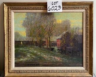 Lot 6023. $1,075.00. John Terelak, "After the Rain" 16x20" Oil on Canvas, Hand-Signed. Magnificent - look at the cool technique he uses if you zoom in on this.
