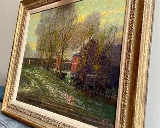 Lot 6023. $1,075.00. John Terelak, "After the Rain" 16x20" Oil on Canvas, Hand-Signed. Beautiful - look at the cool technique he uses if you zoom in on this.