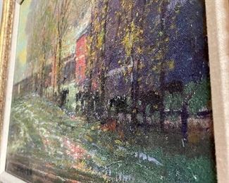 Lot 6023. $1,075.00. John Terelak, "After the Rain" 16x20" Oil on Canvas, Hand-Signed. Beautiful - look at the cool technique he uses if you zoom in on this.