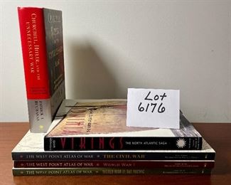 Lot 6176. $58.00. The Westpoint Atlas of War 3 volumes "Civil War", World War 1, & World War 2: The Pacific. Vikings- The North Atlantic Saga, Churchill, Hitler & the Unnecessary War (questionable by Pat Buchannan)