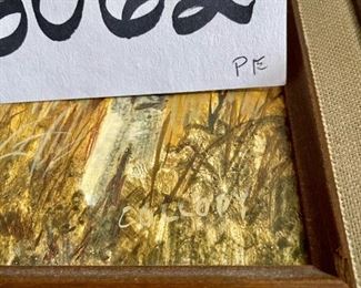 Lot 6062. $95.00 Richard K, Collopy b.1942. Original Oil Painting, "Birch Trees" - This was purchased at an art fair in Hinsdale, IL. Mr. Collopy passed in 2015, after teaching at Hinsdale South H.S. He later became a full-time artist. Beautiful painting.