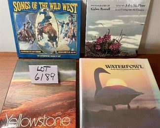 Lot 6189. $36.00. Books: Songs of the Wild West, Yellowstone, Alaska, Waterfowl.