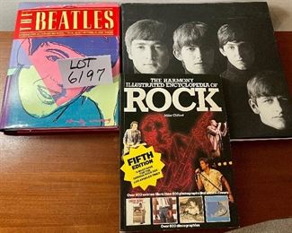 Lot 6197. $30.00. Rock Books: Harmony Illustrated Encylopedia, The Beatles- by Geoffrey Strokes, The Beatles A private view by Robert Freeman