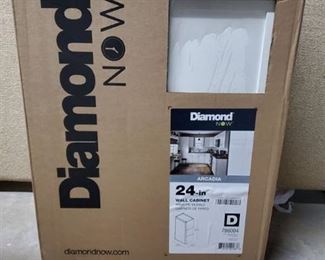 Diamond Now 24 in Wall Cabinet - White