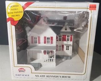 Model Power Built-up Kennedy's House. In Box.