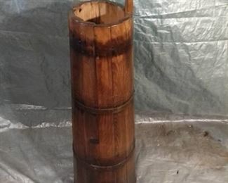 Staved Pine Butter Churn "Dairy Collectibles" Okoboji August 12 1980