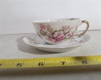 Haviland And Co Limoges. Made in France. Tea Cup And Saucer.