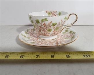 Shelley Fine Bone China. Made in England. Hedgerow. Tea Cup and Saucer.