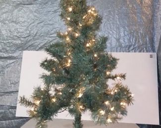 Holiday Time Pre-Lit 4' Indiana Green Artificial Christmas Tree, Clear Lights - Tested And Working