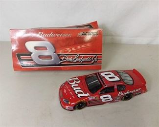 Action Collectibles 1:24 Scale Stock Car Limited Edition Dale Enhardt Jr Number 8 Budweiser Race Car Model
