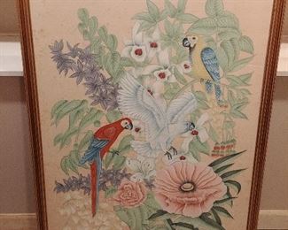 Large Parrot Painting
