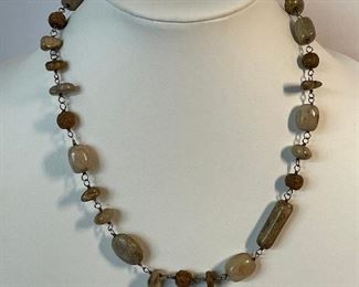 Silpada sterling and stone necklace - 21 inches in length - price 40 dollars
