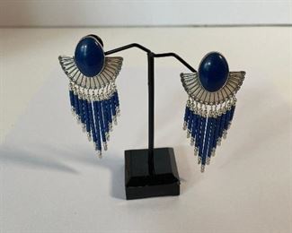 Sterling silver earrings - by designer QT - price 50 dollars