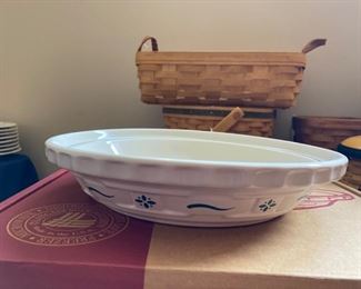 1911 Longaberger Pie Dish