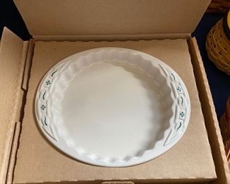 1913 Longaberger Quiche Dish