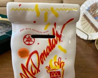 53 Ceramic McDonalds Bag Bank