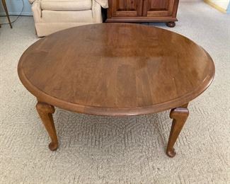 58 Ethan Allen Round Coffee Table