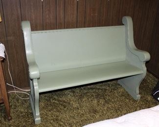 51" pew; cut down from 100+ year old pew from St Joseph's