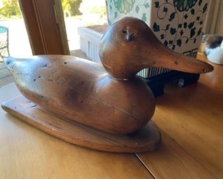 Hand Carved Wooden Duck Decoy