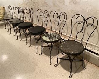 Vintage Ice cream parlor chairs