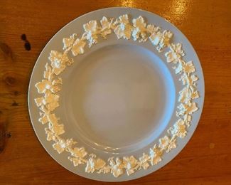 Wedgwood Embossed Queensware cream on lavender