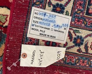 Mashad Cotton Base Rug 14.11'x 11.8'