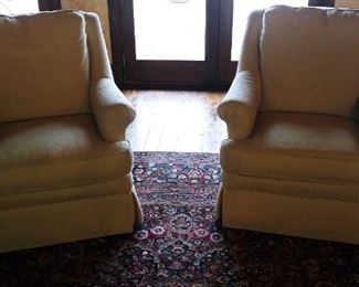 Robb & Stucky Swivel Arm Chairs