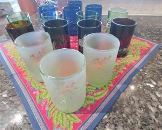 Glassware made from wine bottles