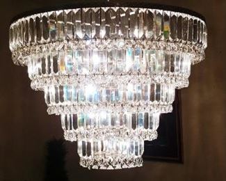 Magnificence Satin Nickel 24 1/2" Wide Crystal Chandelier