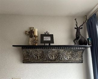 Distressed Metal Shelf